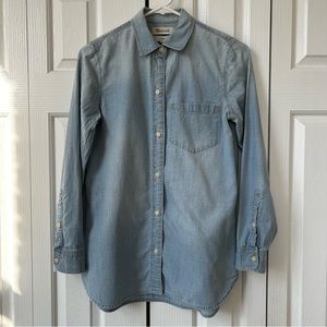 Madewell Chambray Ex-Boyfriend Shirt in Buckley Wash